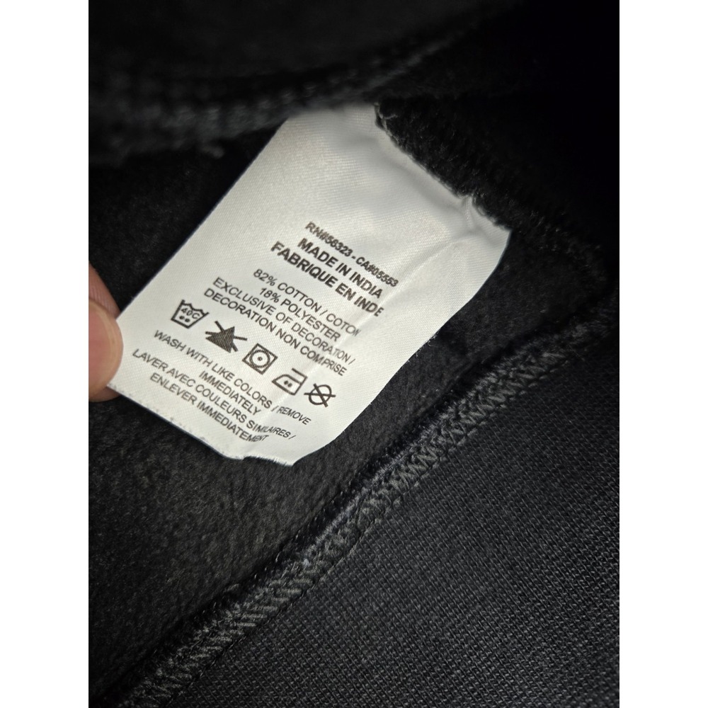 Nike Sportswear Club Fleece Crewneck Sweatshirt Men Large Black BV2662010 Swoosh - Picture 10 of 12